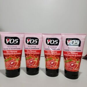 4pk Alberto VO5 Nourishing Leave in Conditioner Sun Ripened Strawberries & Cream